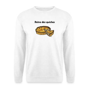 MOŠ quiches couleurs - Sweat-shirt Unisexe - blanc - Devant