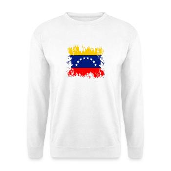 Venezuela (Venezuela) - Unisex Pullover - Weiß - Vorne - Alina (178cm) & Michal (187cm)