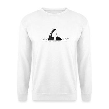 Orca - Sweat-shirt Unisexe - blanc - Devant