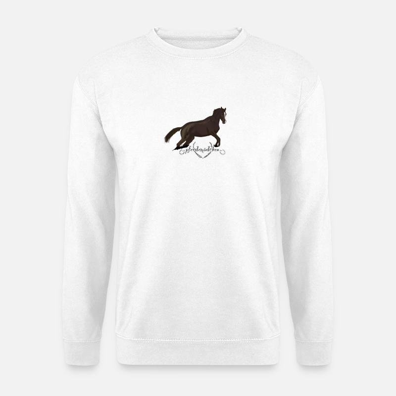 Pferdemädchen - Unisex Pullover - Weiß