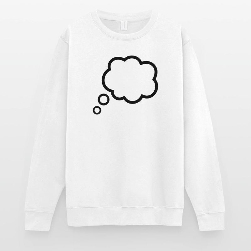 Thinking Bubble Comic Pensée Bulle Bulle Pensées Sweat-shirt Unisexe