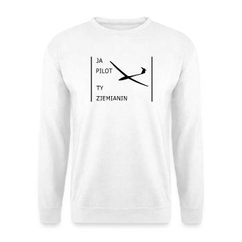 Segelflugzeug-Pilot szybowcowy - Unisex Pullover - Weiß - Vorne