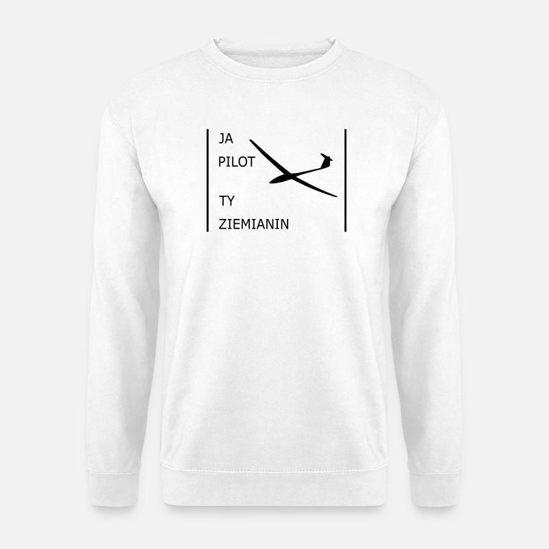 Glider pilot szybowcowy - Unisex Sweatshirt - white