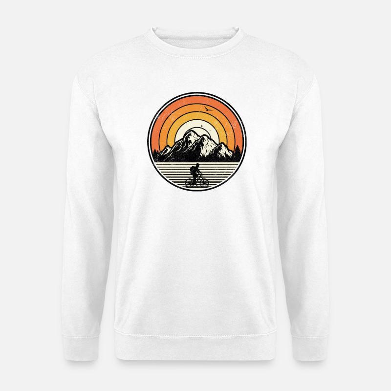 Sunset Mountain Ride - Unisex Pullover - Weiß
