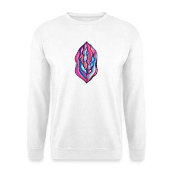 Vulva dripping - Unisex Pullover - Weiß - Vorne
