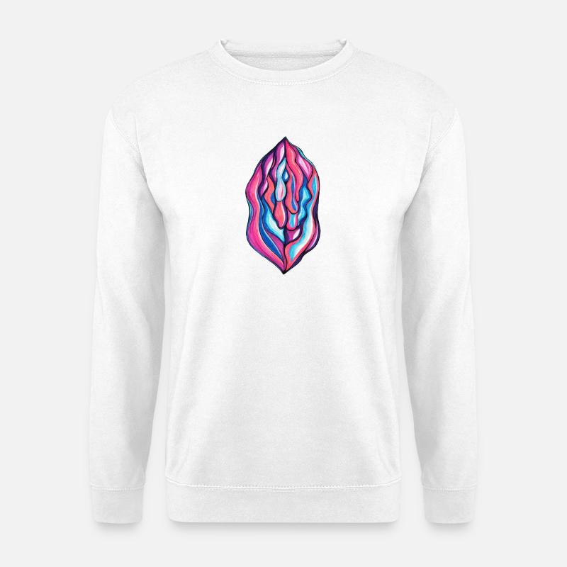 Vulva dripping - Unisex Pullover - Weiß