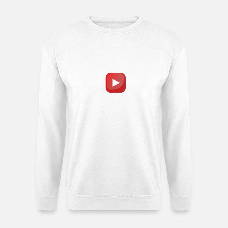 Youtube Botton - Unisex Pullover - Weiß