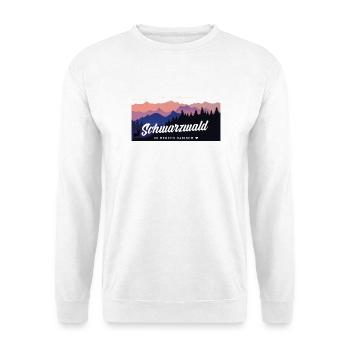 Schwarzwald - im Herzen Badisch - Unisex Pullover - Weiß - Vorne - Alina (178cm) & Michal (187cm)