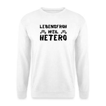 Auf hetero getestet Geschenkidee - Unisex Pullover - Weiß - Vorne