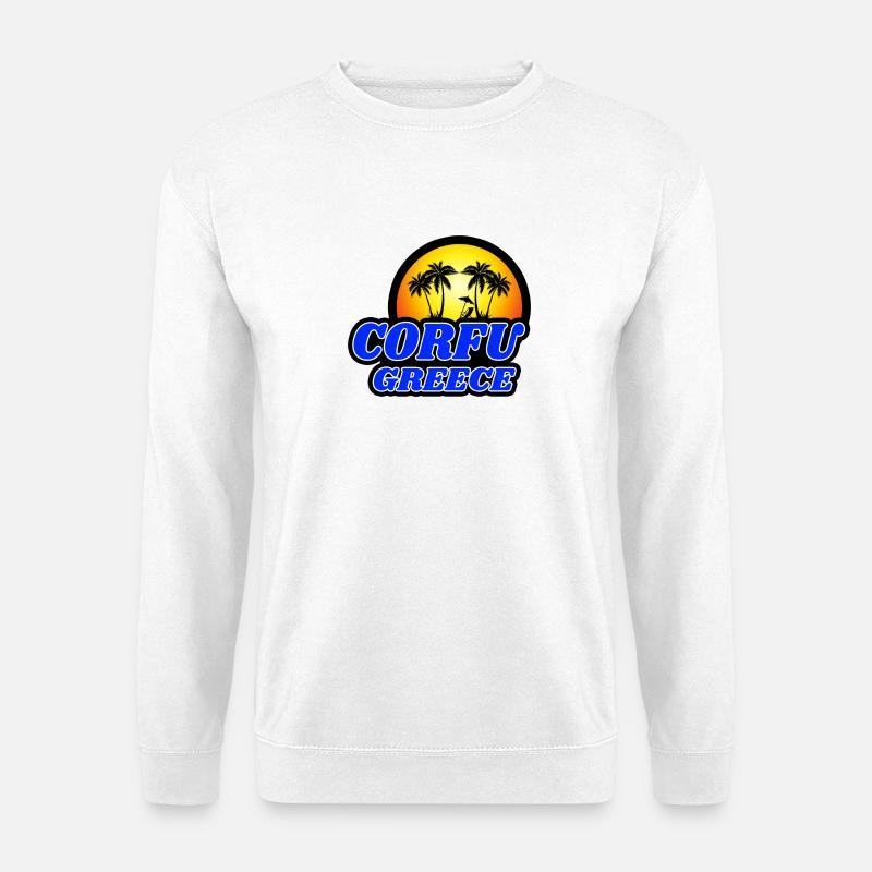 Korfu Griechenland Design / Geschenkidee - Unisex Pullover - Weiß