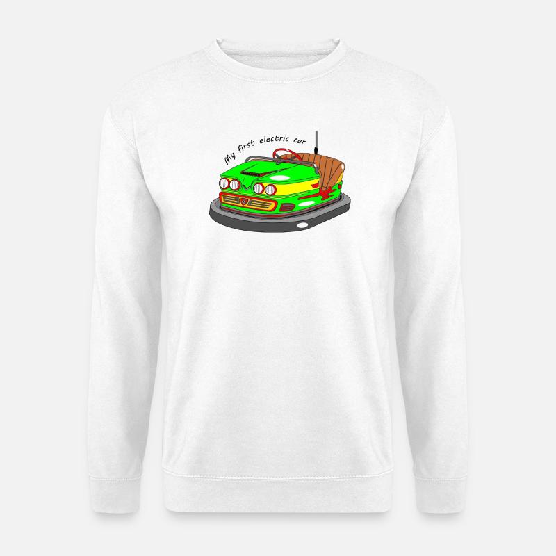 Mein erstes Elektroauto - Unisex Pullover - Weiß