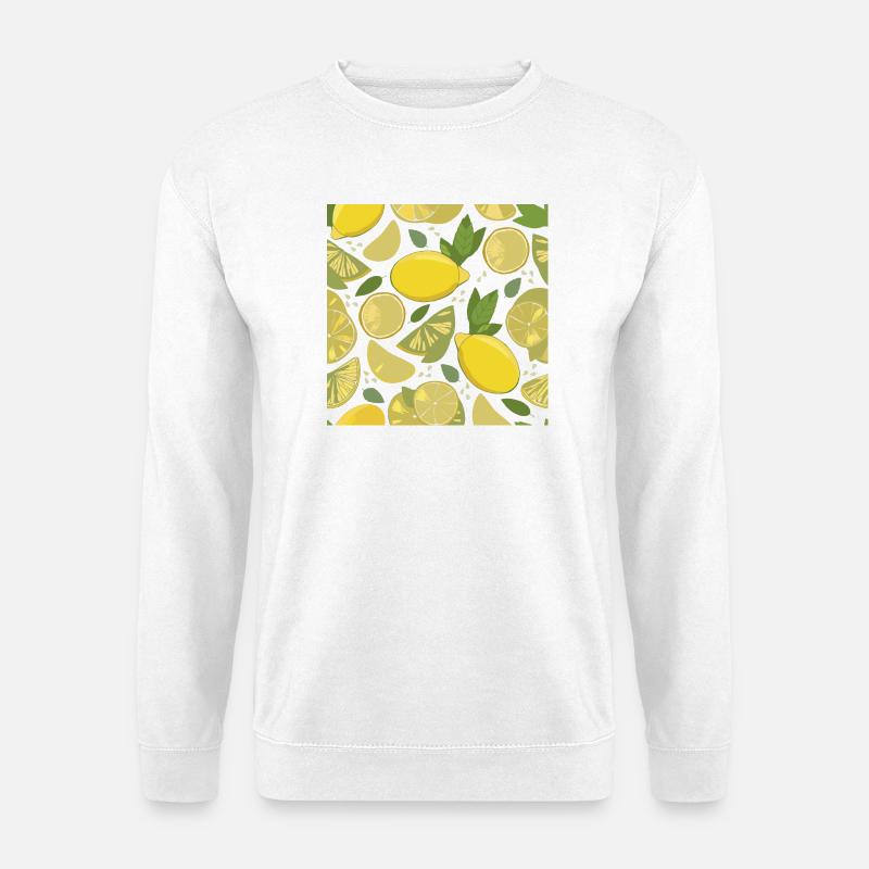 Lemon design with a fresh effect - Unisex Sweatshirt - white