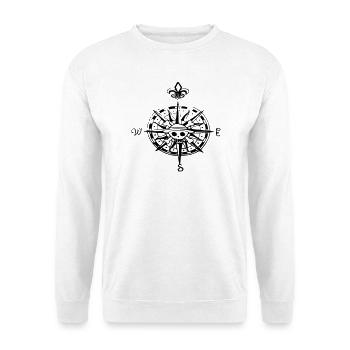 op compas compass - Unisex Sweatshirt - white - Front