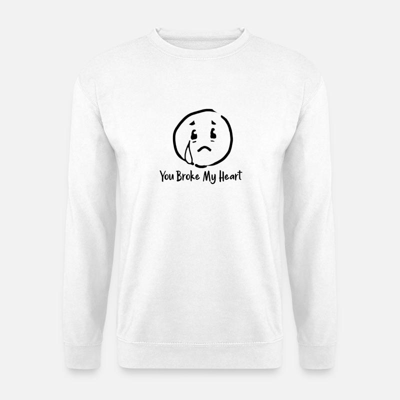 Abstraktes Farbenspiel auf dunklem Hintergrund - Unisex Pullover - Weiß