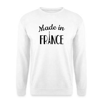 Made in France - Unisex Sweatshirt - white - Front