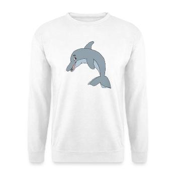 delphin - Unisex Pullover - Weiß - Vorne