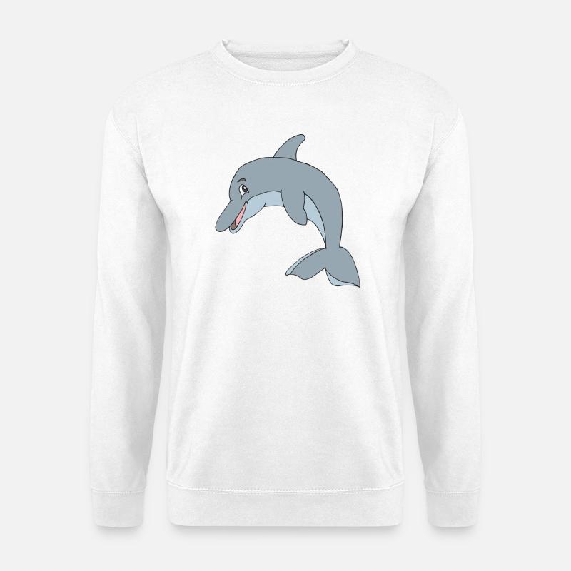 dolphin - Unisex Sweatshirt - white