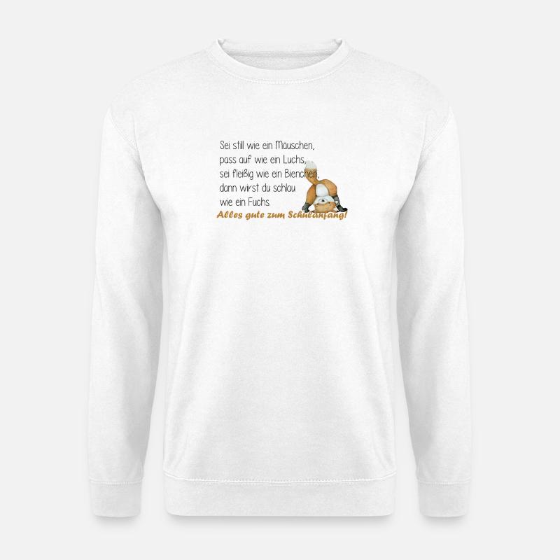 sei fleißig wie ein bienchen - Unisex Pullover - Weiß