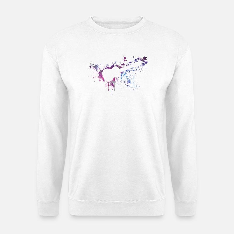 ukulele splash - Unisex Pullover - Weiß