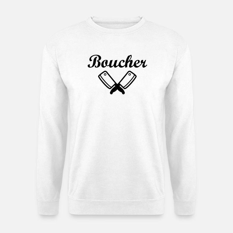 Boucher - Sweat-shirt Unisexe - blanc