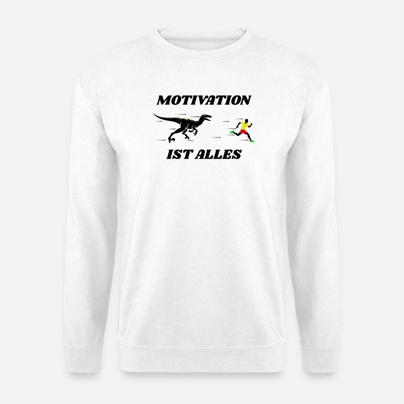 Lustig Sarkasmus Laufen Rennen Joggen Sport Spruch - Unisex Pullover - Weiß