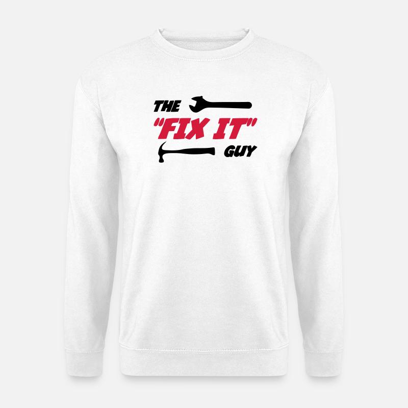 The "Fix it" Guy 🔨 - Unisex Sweatshirt - white