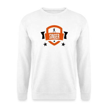 Sänger - Sing 🎤 - Unisex Pullover - Weiß - Vorne