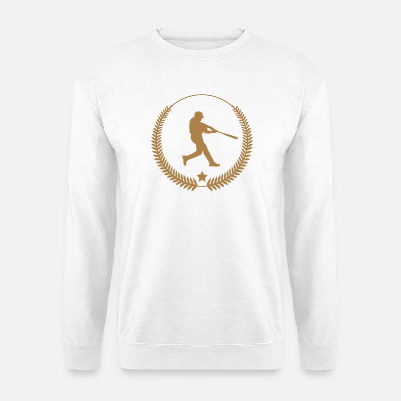 Baseball⚾ - Unisex Pullover - Weiß