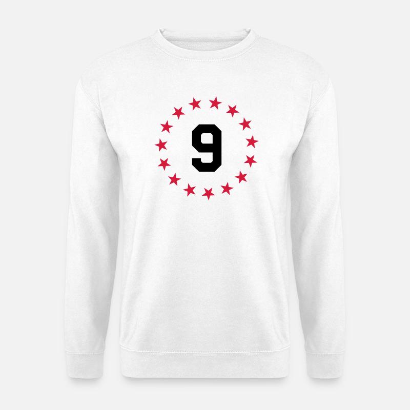Nummer 9 - Unisex Pullover - Weiß