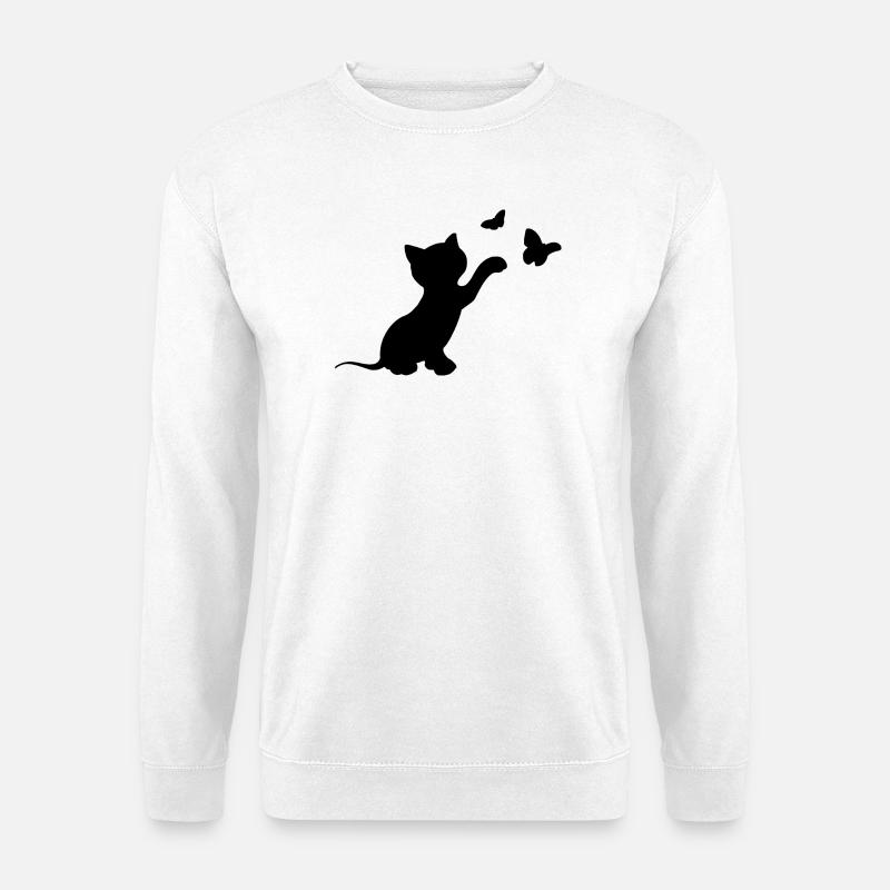 Katze - Unisex Pullover - Weiß