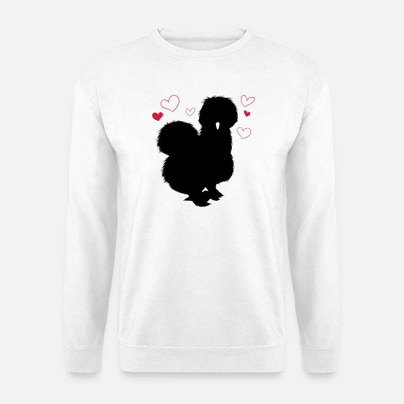 Seidenhuhn - Unisex Pullover - Weiß