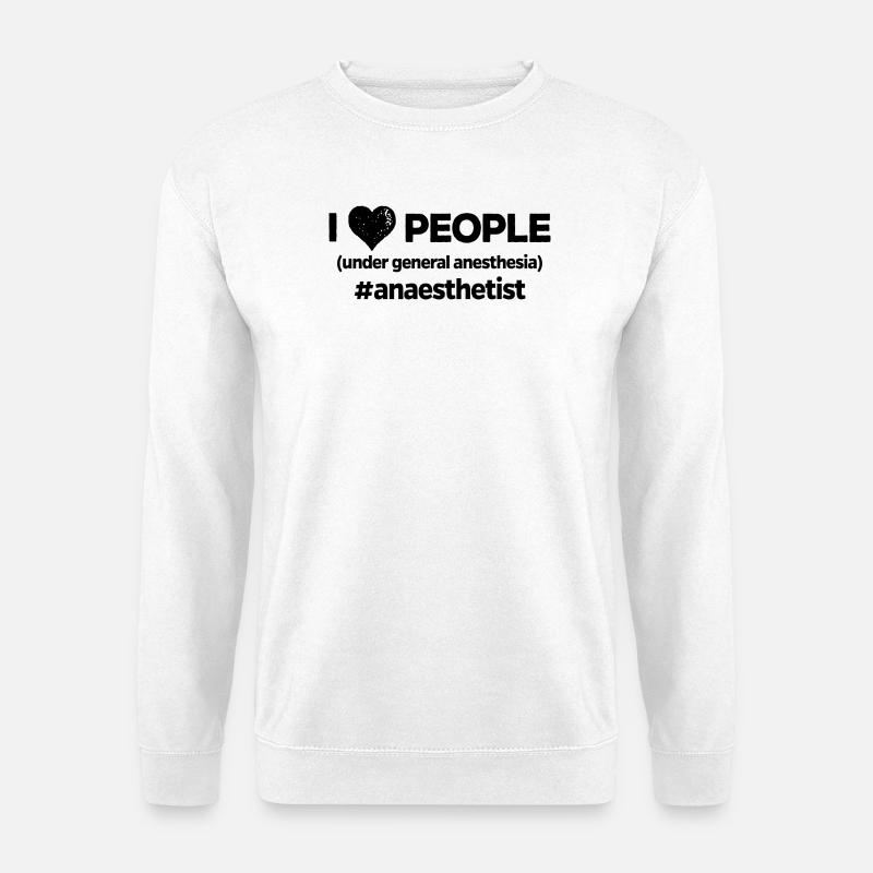 Anästhesie Narkose Vollnarkose Betäubung Operation - Unisex Pullover - Weiß