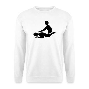 Massage - Unisex Pullover - Weiß - Vorne