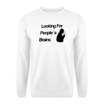 Looking For People's Brains - Sherlock - Unisex Sweatshirt - white - Front