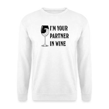Ciel étoilé avec design en verre - Sweat-shirt Unisexe - blanc - Devant