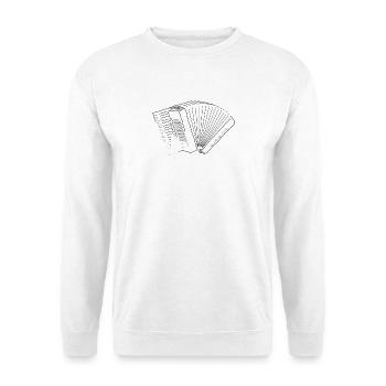 Pure accordion - Unisex Sweatshirt - white - Front