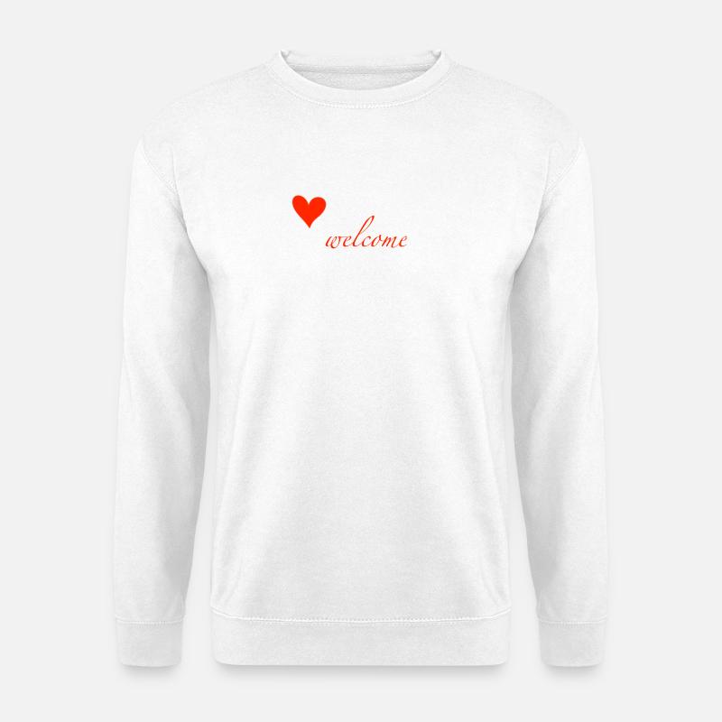 welcome - Unisex Sweatshirt - white