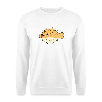 Kugelfisch niedliches Tier - Unisex Pullover - Weiß - Vorne
