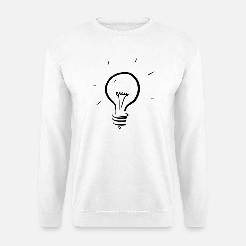 Glühbirne - Unisex Pullover - Weiß