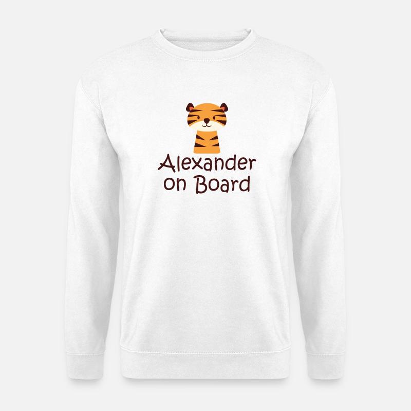 Alexander on board - Unisex Sweatshirt - white