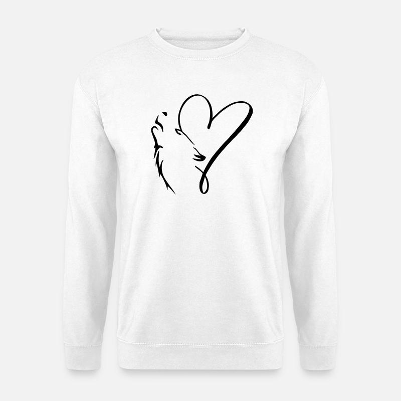 Wolf, she-wolf - Unisex Sweatshirt - white