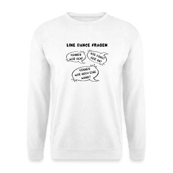 Die wichtigsten Line Dance Fragen - Unisex Pullover - Weiß - Vorne