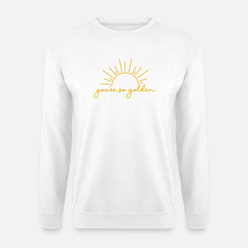 H Styles Golden Lyrics You're So Golden Sunshine - Unisex Pullover - Weiß
