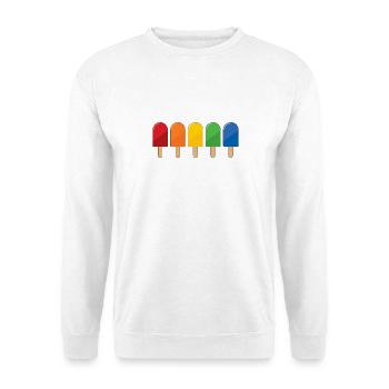 Von allen Farben - Unisex Pullover - Weiß - Vorne - Alina (178cm) & Michal (187cm)
