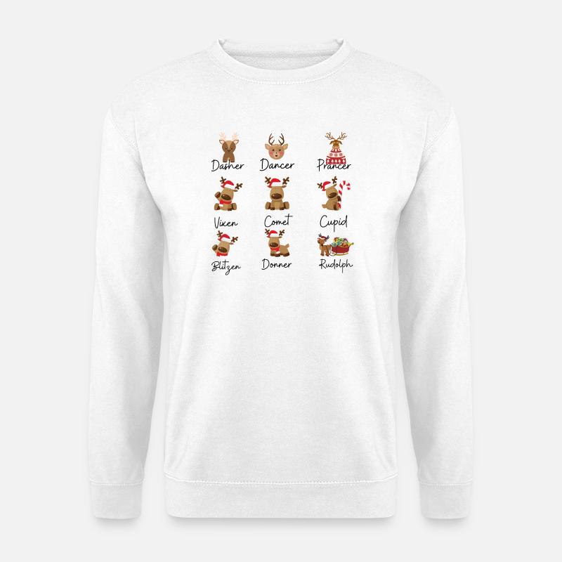 Rentiere - Unisex Pullover - Weiß
