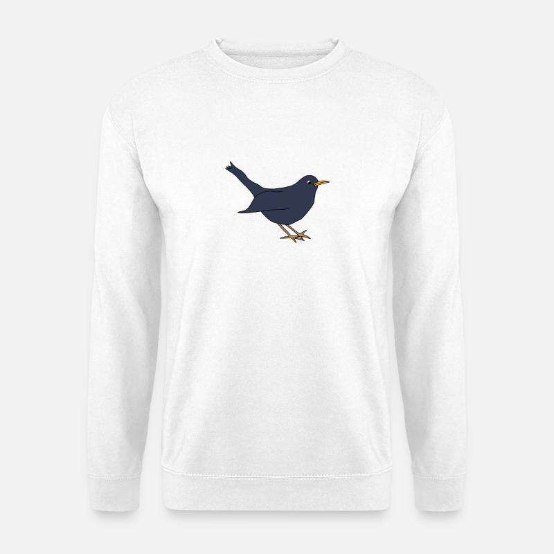 Amsel *** blanko - Unisex Pullover - Weiß