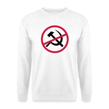 Forbidden communism sign - Unisex Sweatshirt - white - Front
