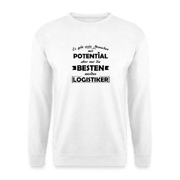 Logistiker - Unisex Pullover - Weiß - Vorne