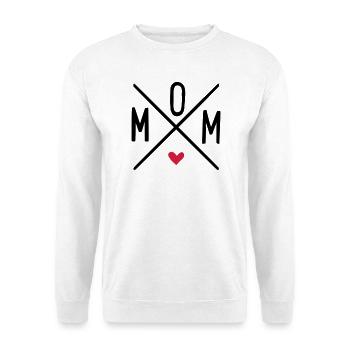 mom - Unisex Pullover - Weiß - Vorne