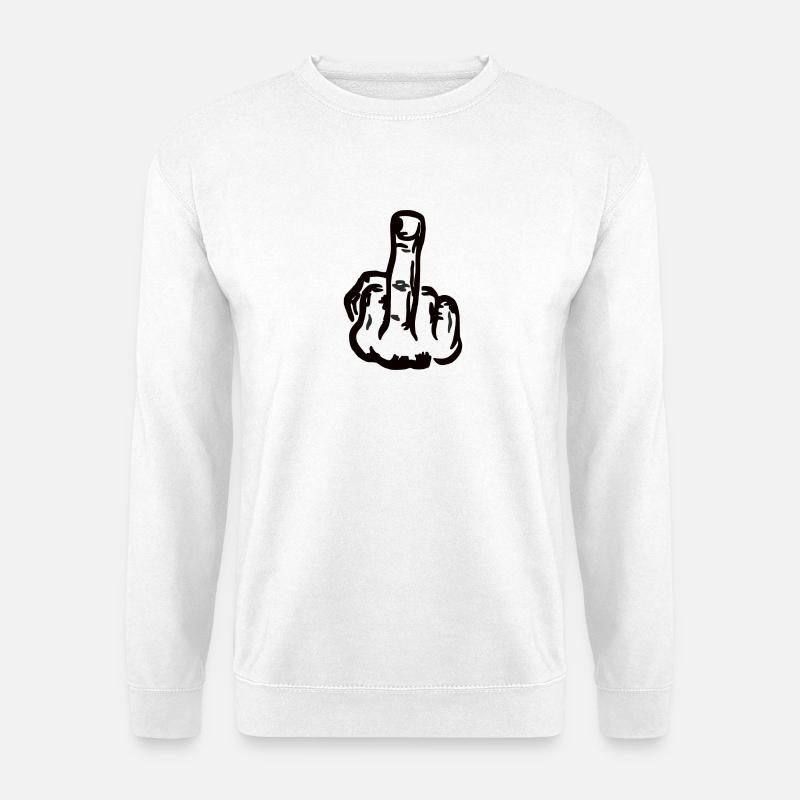f**k you - Unisex Pullover - Weiß
